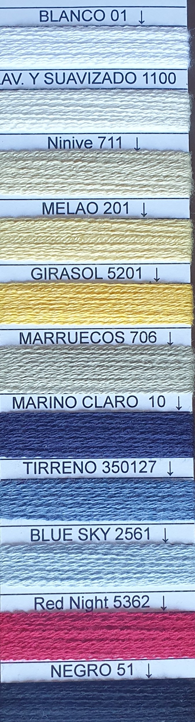 hilado de bamboo elastizado